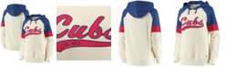 Starter Women's Cream-Royal Chicago Cubs Shutout Raglan Pullover Hoodie